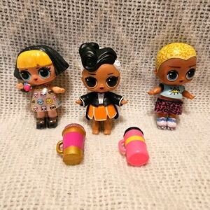 LOL Surprise ~3 doll lot~‎ Selfie Queen~ Scribbles~ 2 accessories
